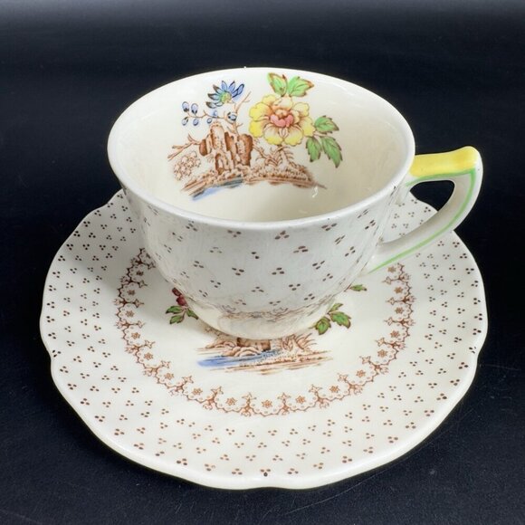 Vintage Royal Doulton Grantham Demitasse Teacup Saucer Set Porcelain England VTG - Picture 13 of 13